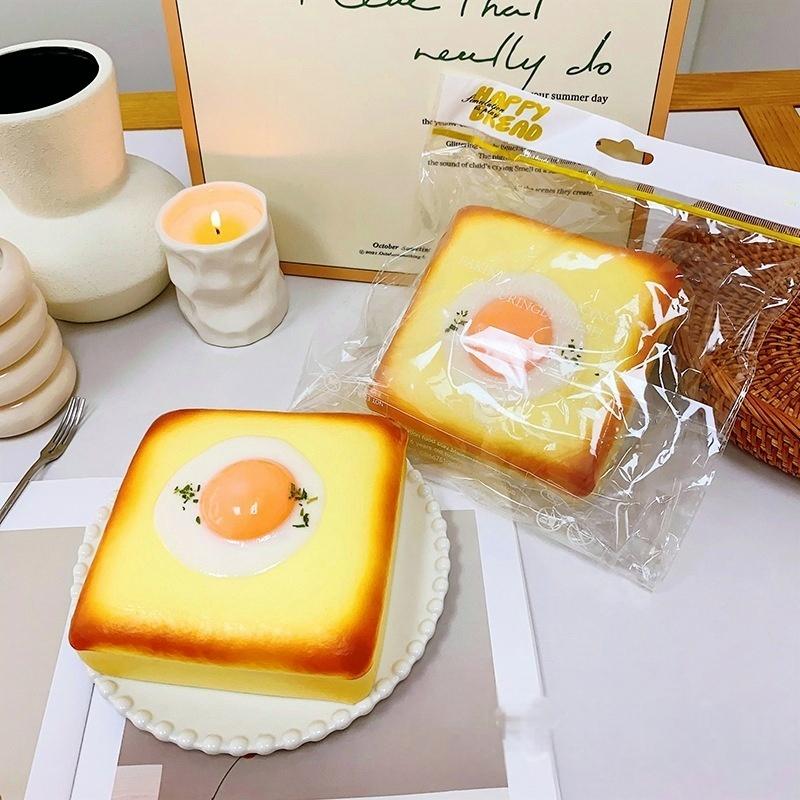 Omelette on Toast Taba Squishy Toys